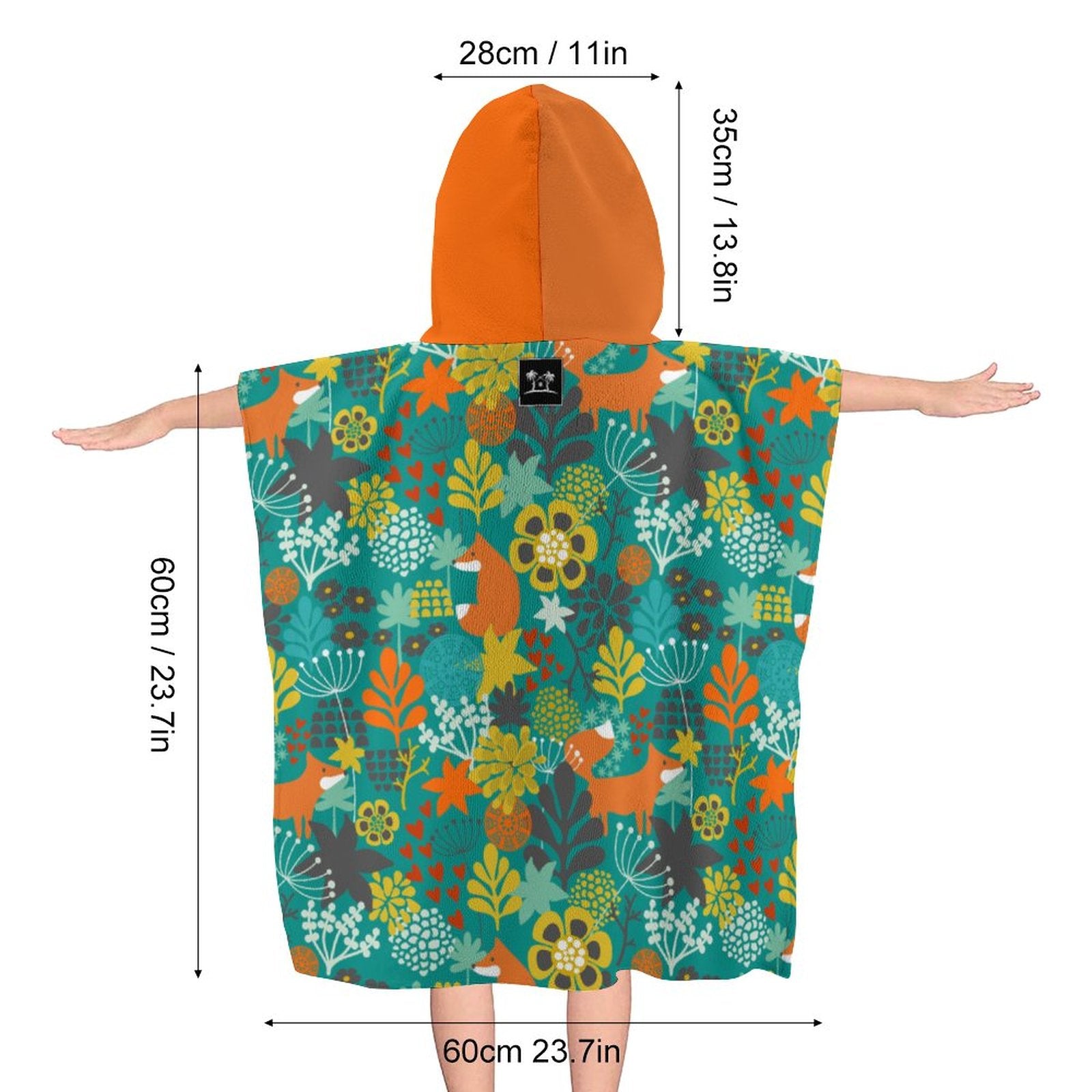 Kids Hooded Terry Cloth Towel - Forest Fables