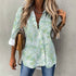 Women's Irregular Hem Button-Up Shirt - Fresh Ferns