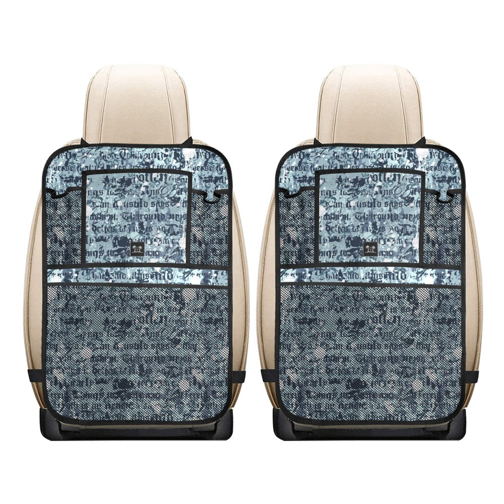 Car Seat Back Organizer (2-Pack) - Blue Gothic