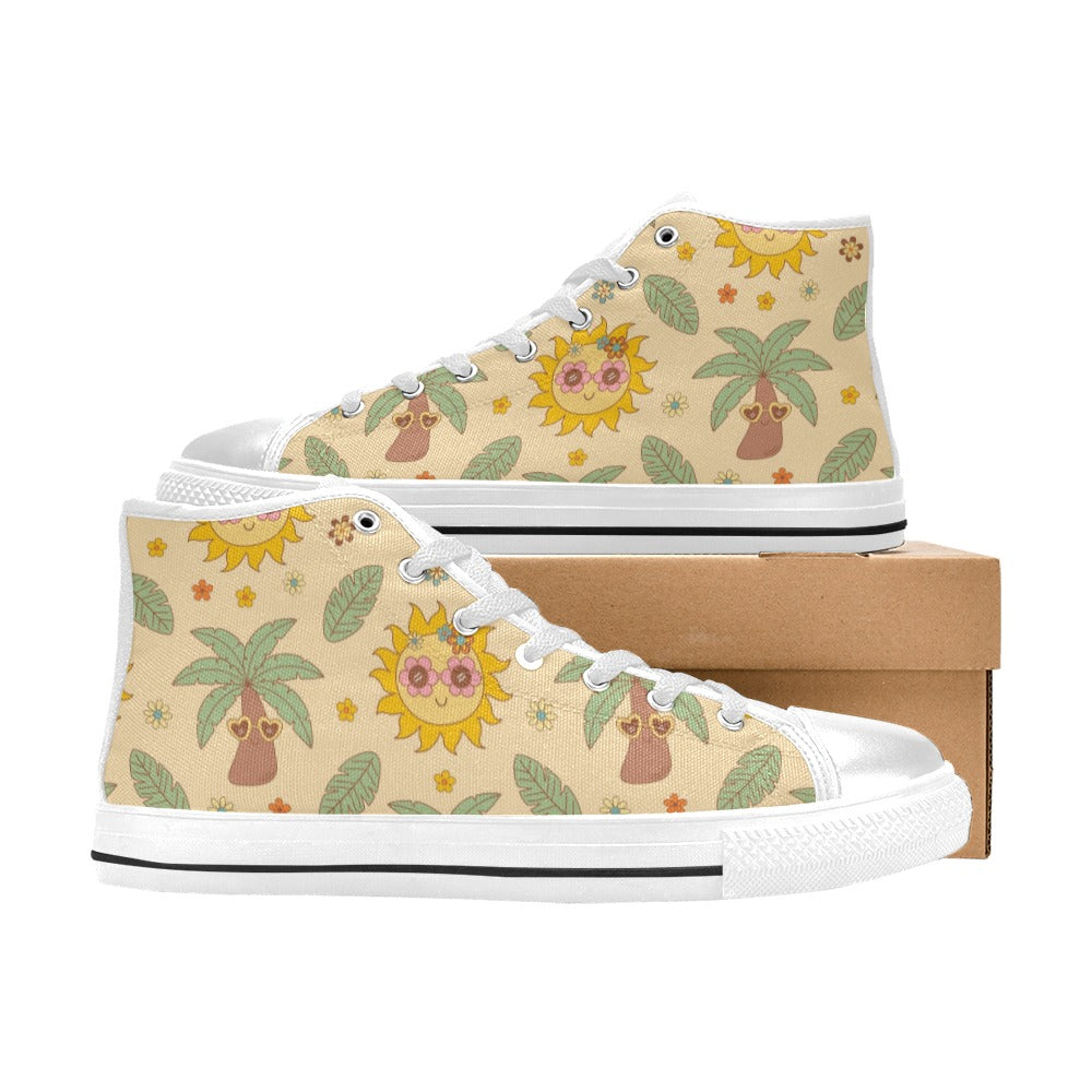 Kid's High Top Canvas Shoes - TropiCool