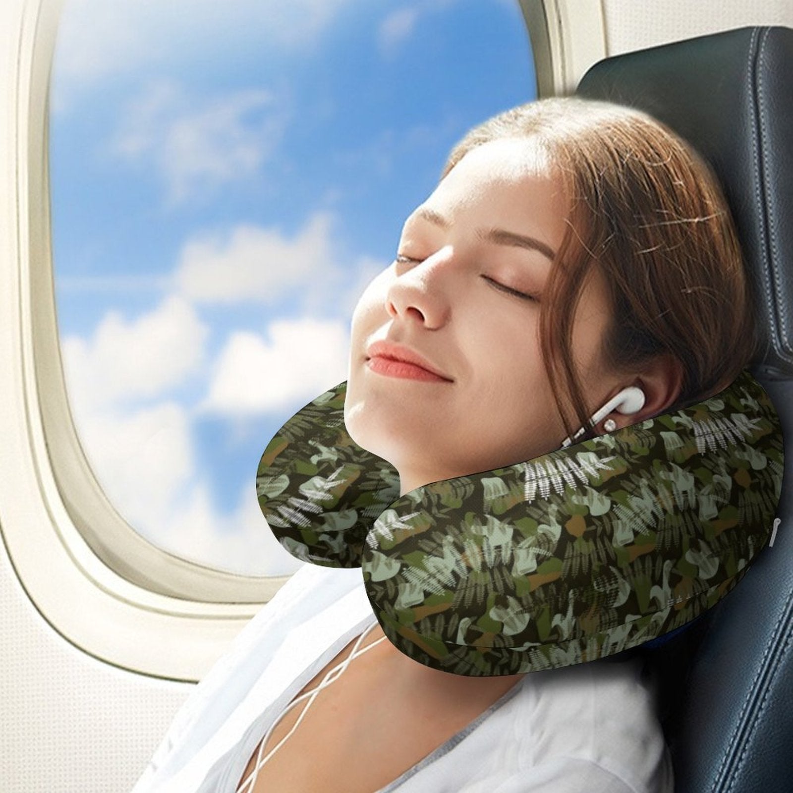 Travel Neck Pillow - Ferns