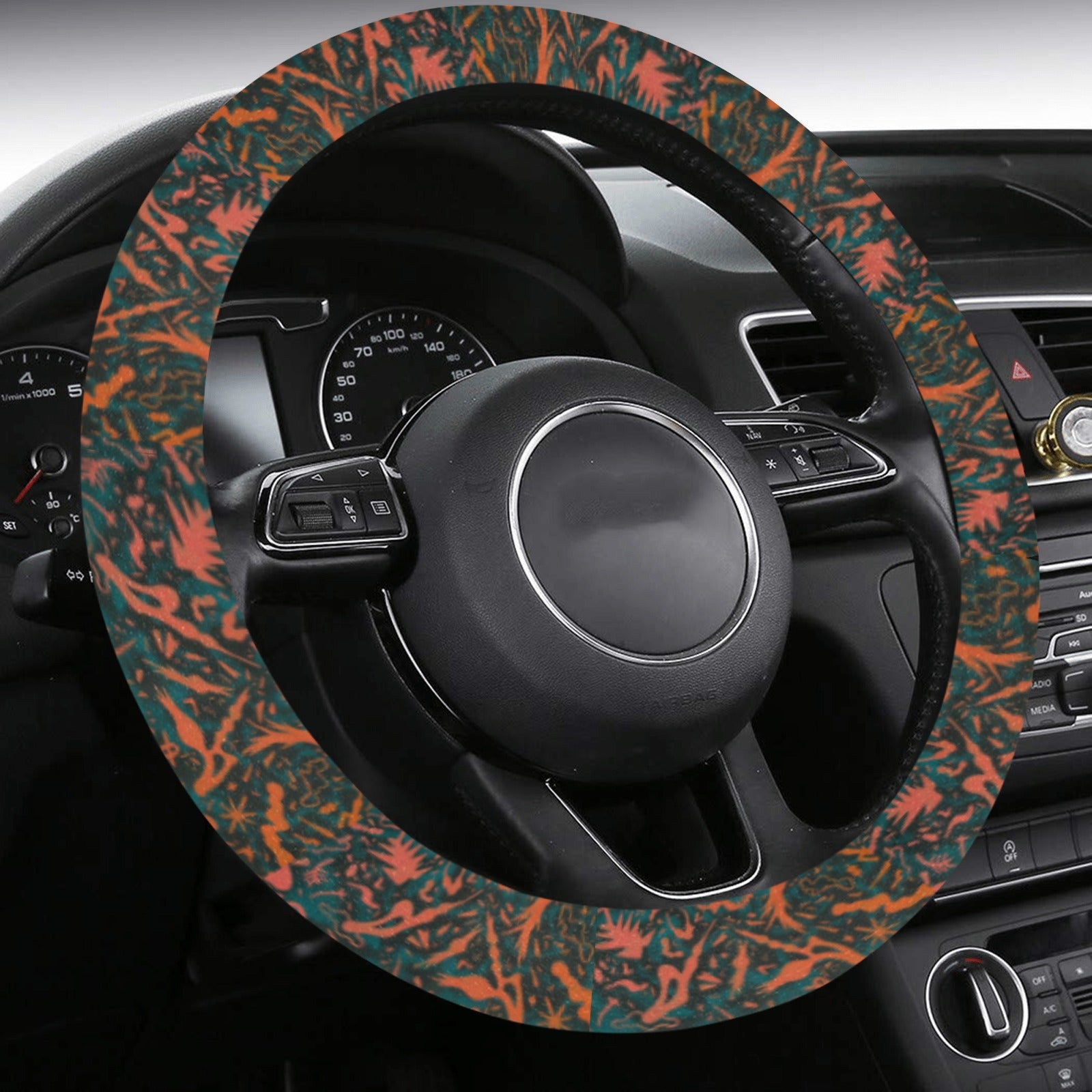 Steering Wheel Cover with Anti-Slip Insert - Halloween