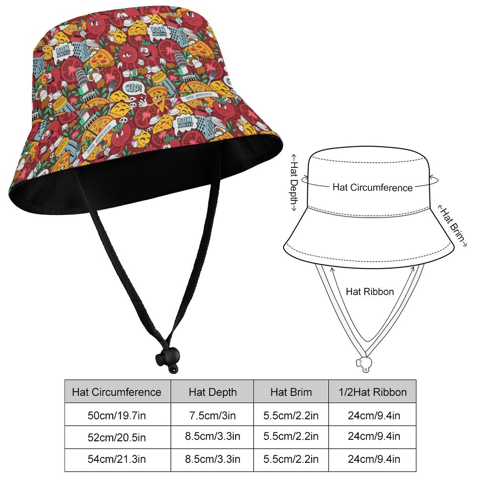 Kid's Bucket Hat - Pizza'more