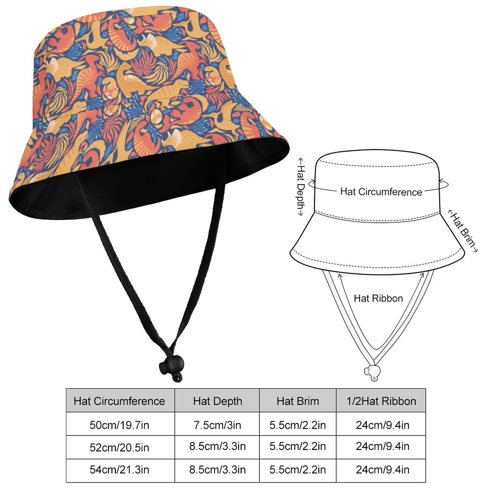 Kid's Bucket Hat - Dino Dreamtime