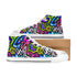 Kid's High Top Canvas Shoes - Neon Graffiti