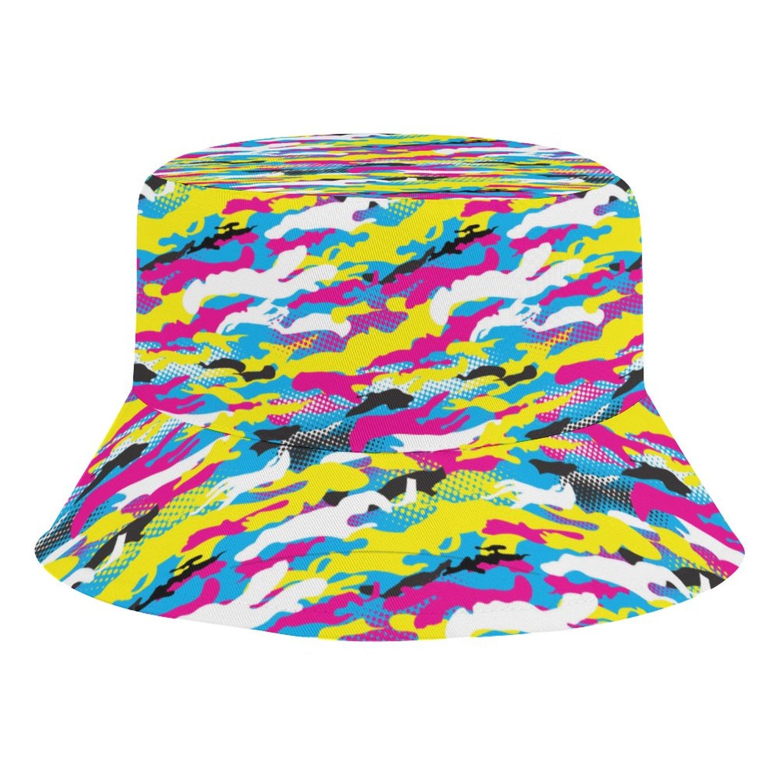 Kid's Bucket Hat - Neon Camo