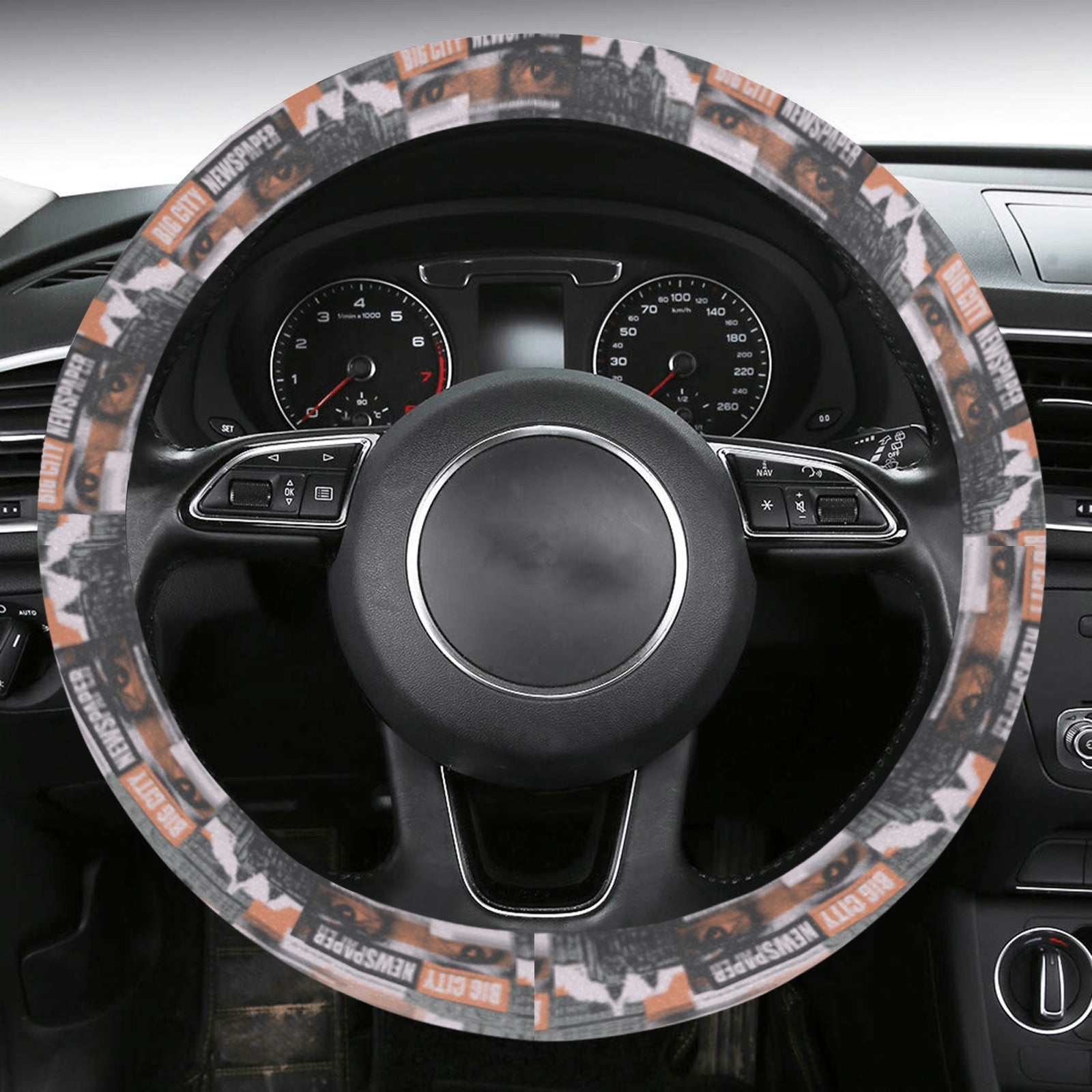 Steering Wheel Cover with Anti-Slip Insert - Metropolis