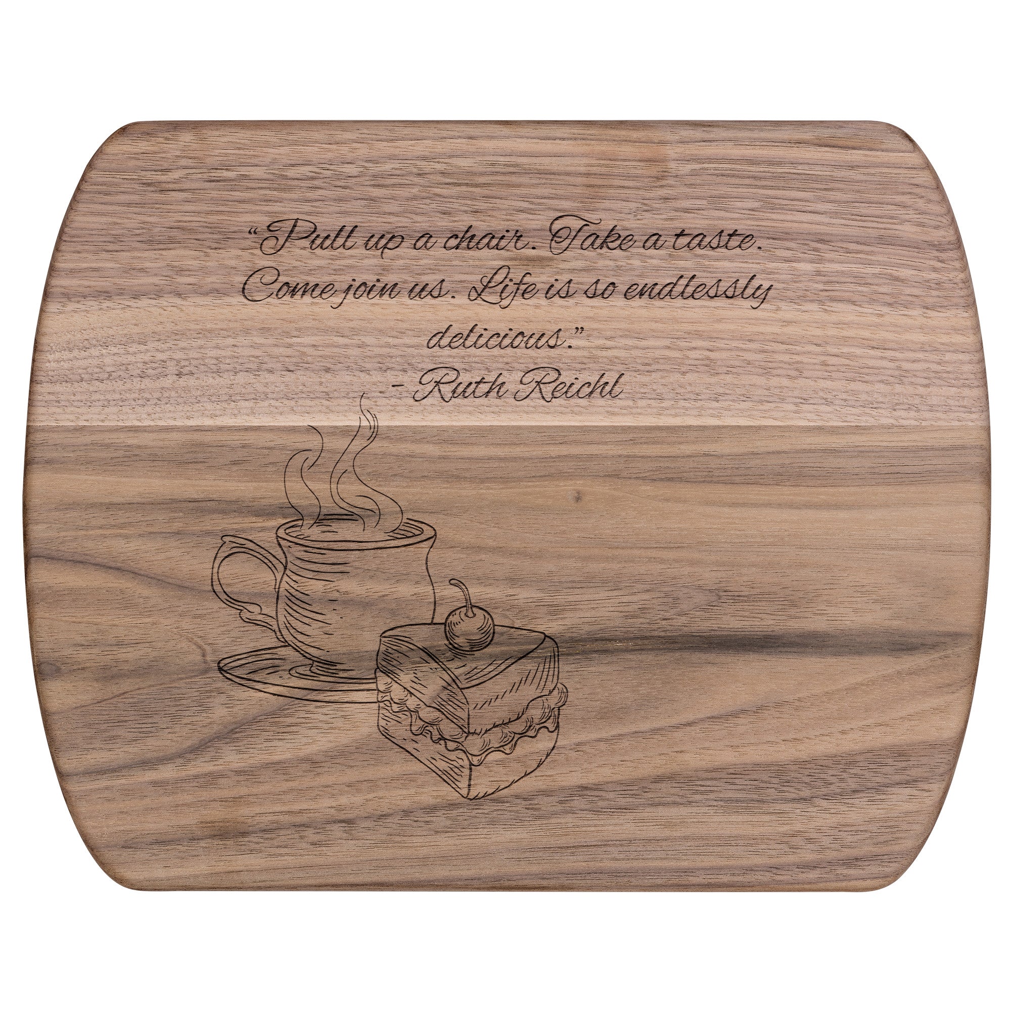 Hardwood Oval Cutting Board - Variant 06