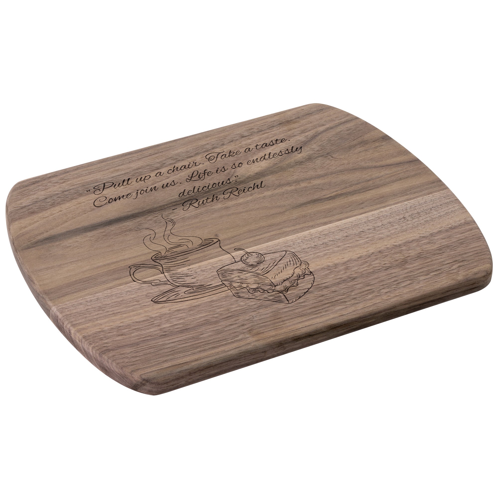 Hardwood Oval Cutting Board - Variant 06