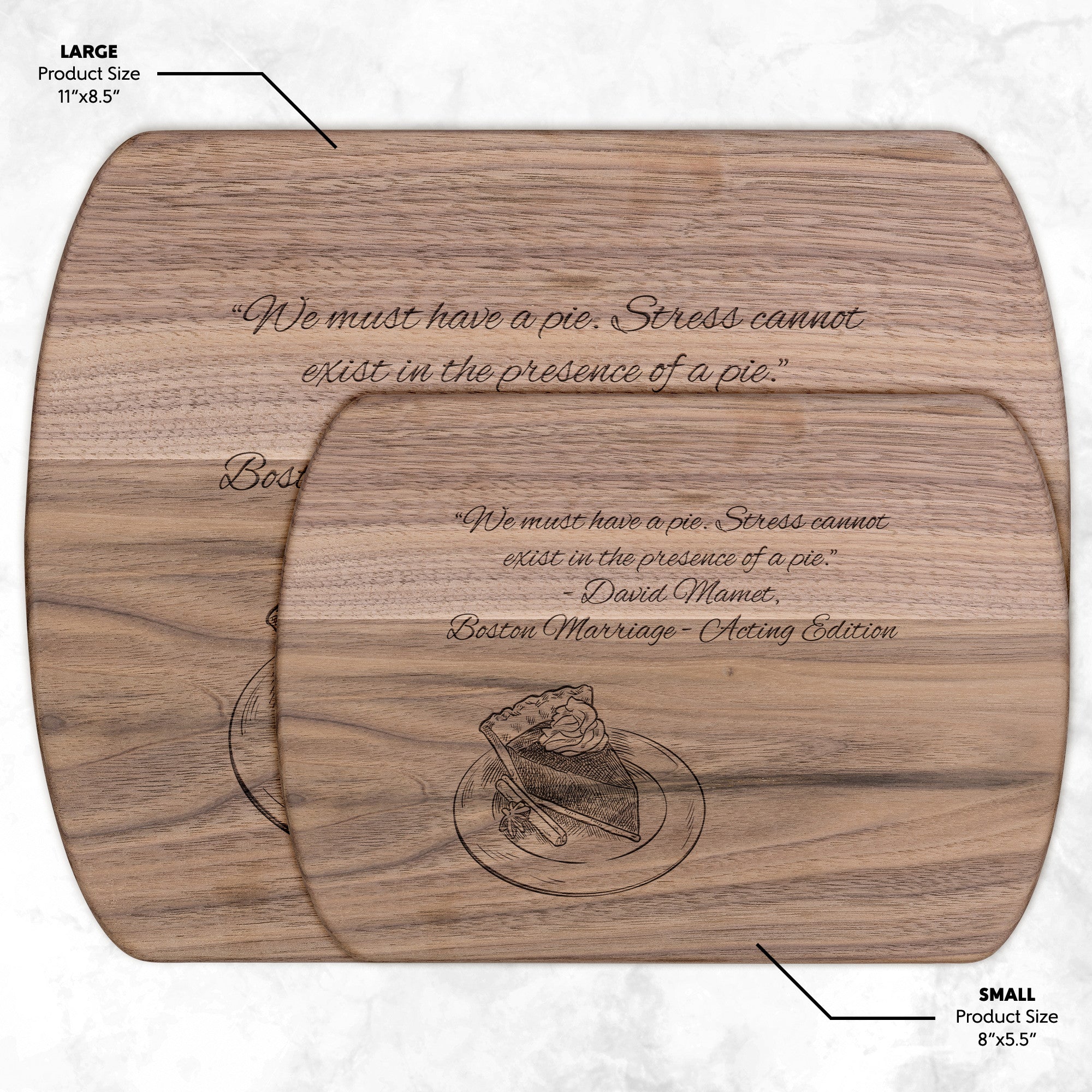 Hardwood Oval Cutting Board - Variant 11