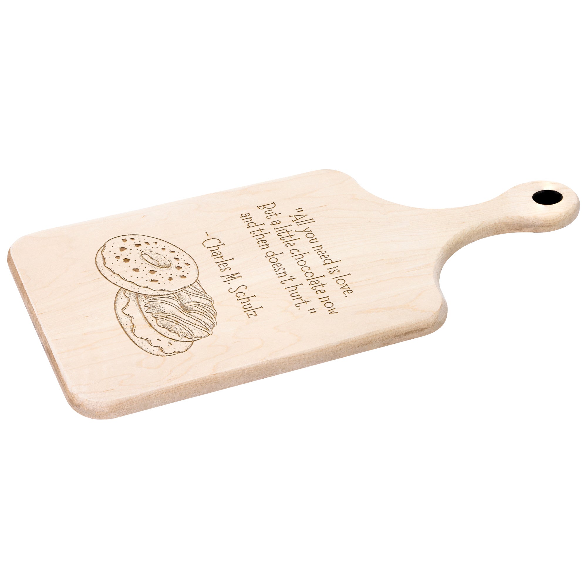 Hardwood Paddle Cutting Board - Variant 04