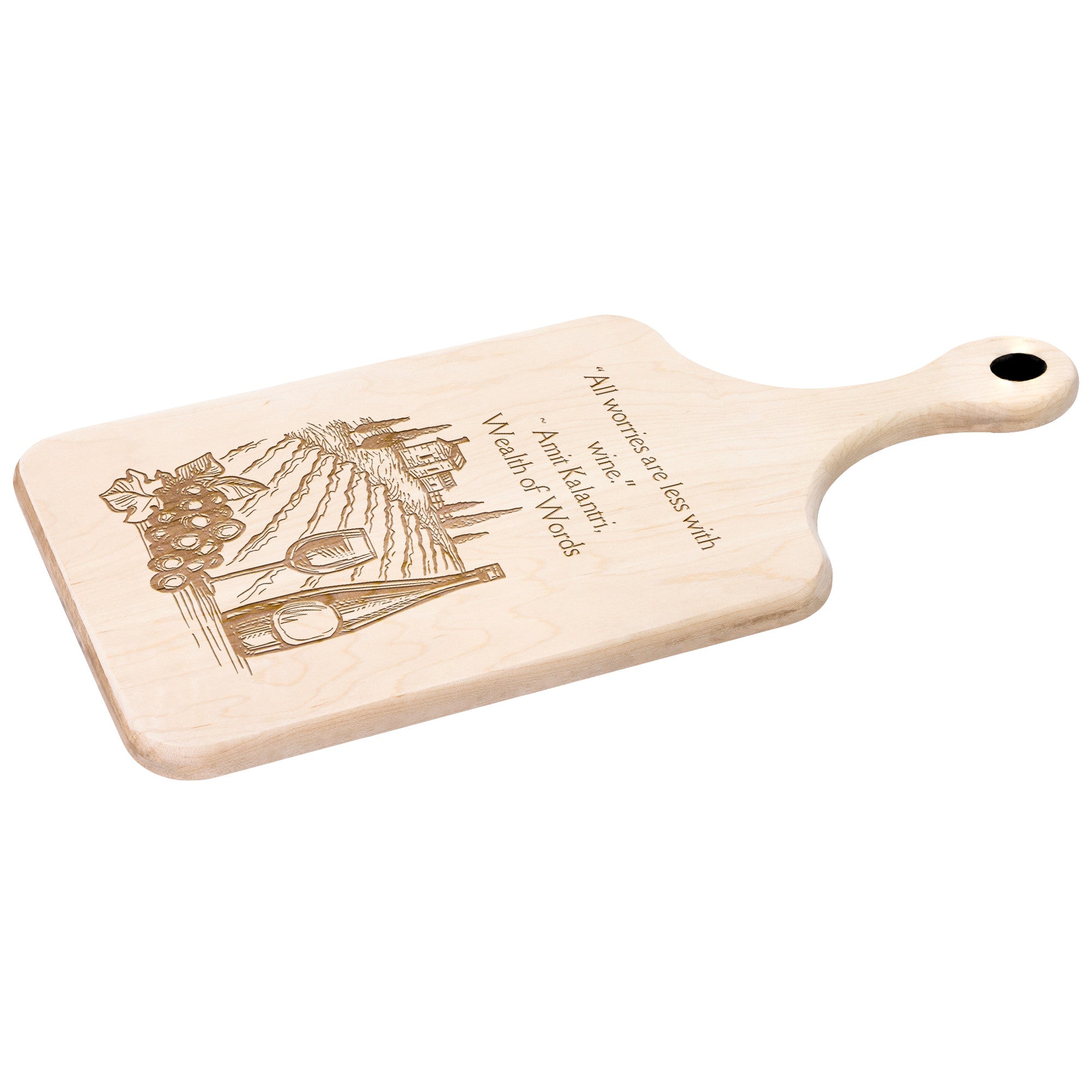 Hardwood Paddle Cutting Board - Variant 01