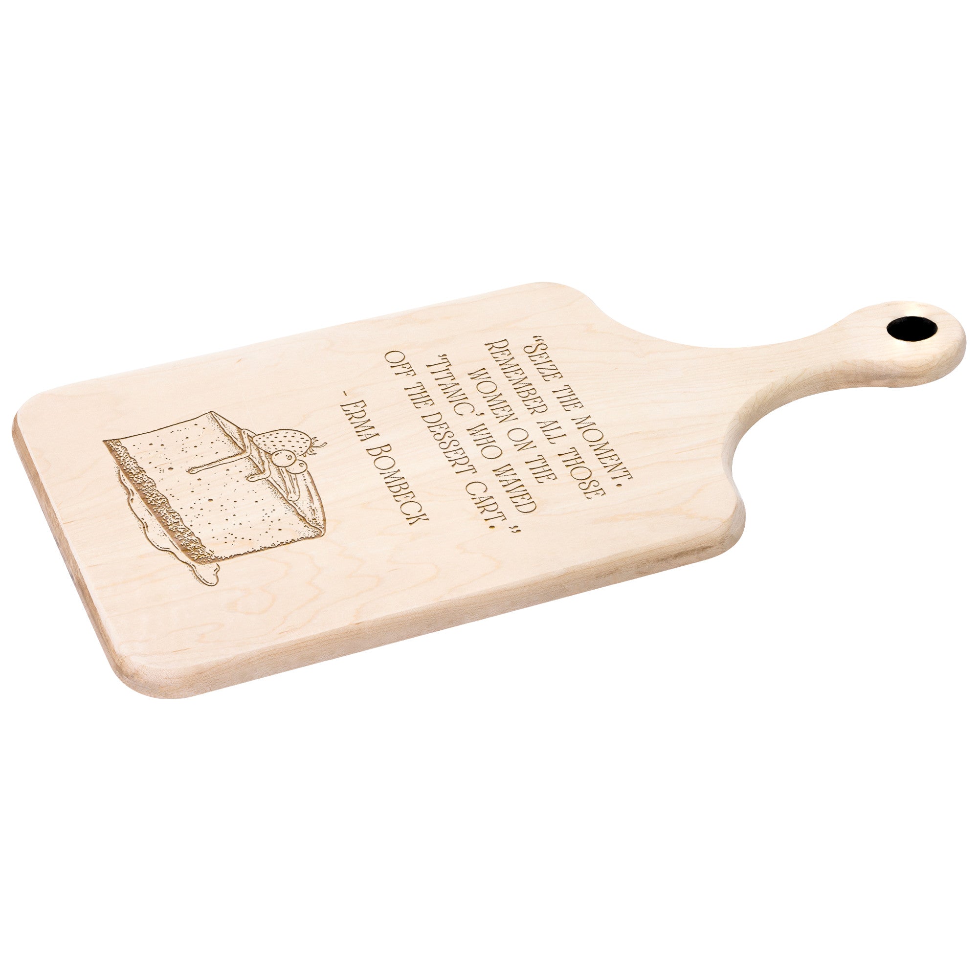 Hardwood Paddle Cutting Board - Variant 06