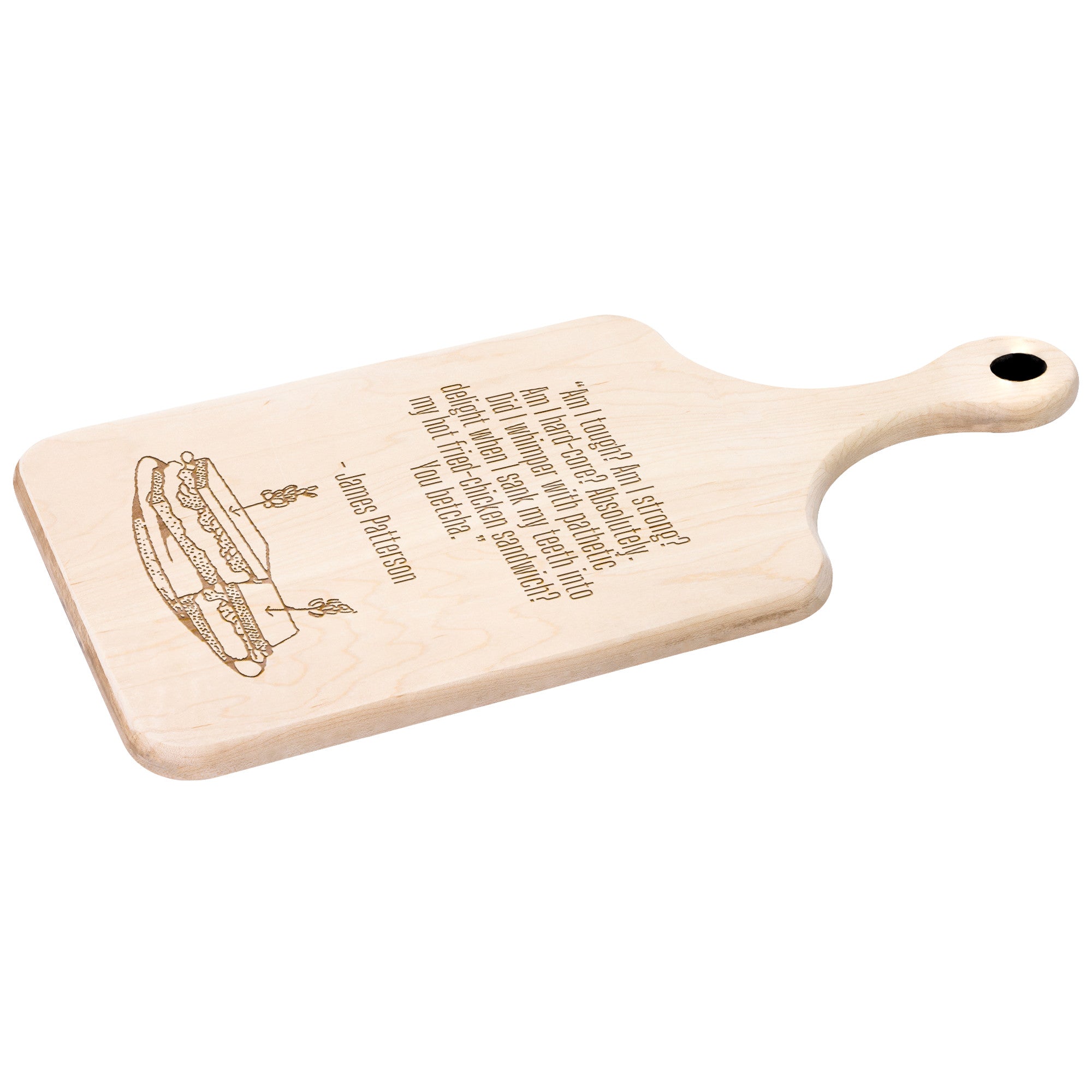 Hardwood Paddle Cutting Board - Variant 13