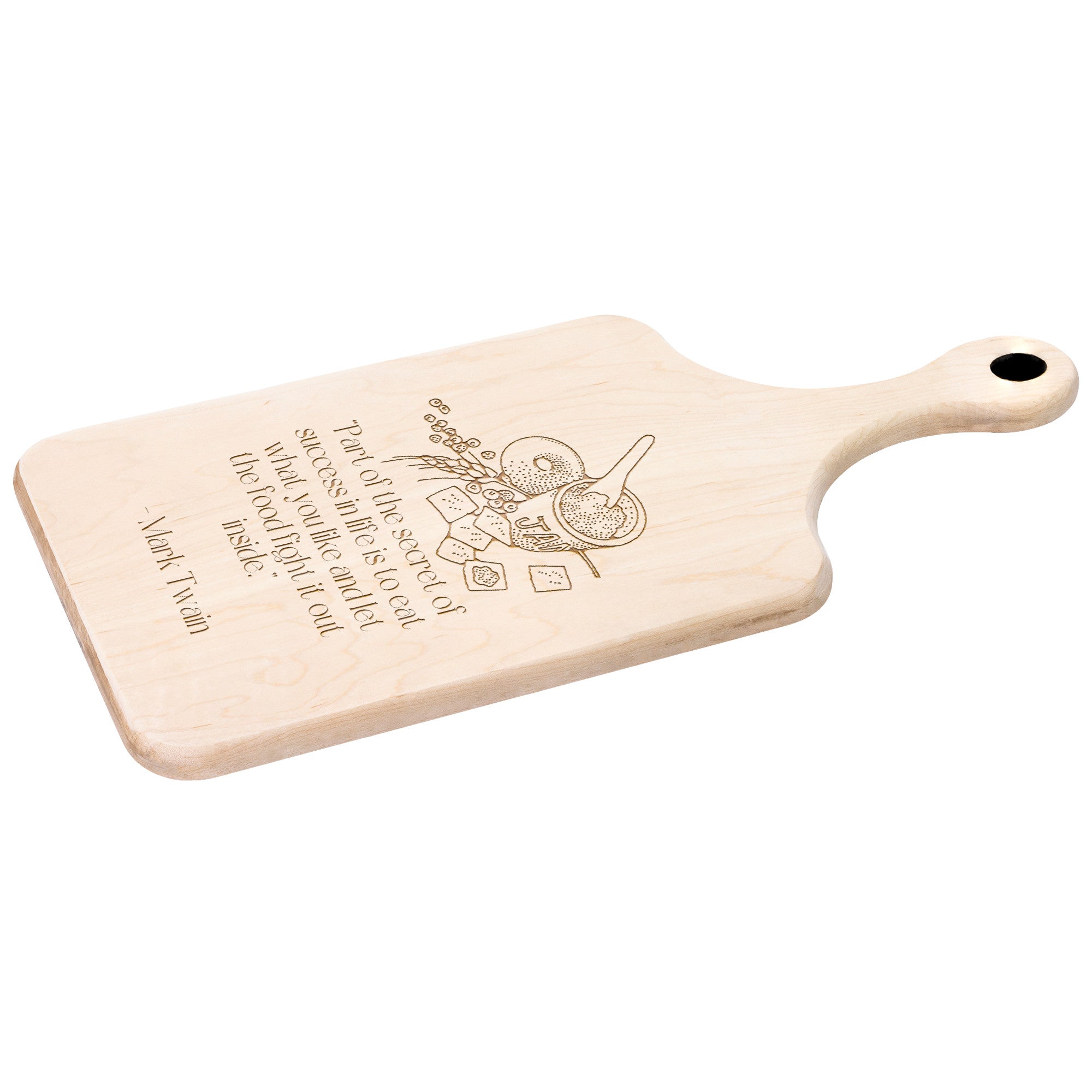 Hardwood Paddle Cutting Board - Variant 17