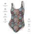 Printed One-Piece Swimsuit - Botanical Brown