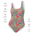 Printed One-Piece Swimsuit - Bromeliad & Zebra