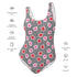 Printed One-Piece Swimsuit - Hibiscus & Leopard