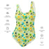 Printed One-Piece Swimsuit - Tropical Print