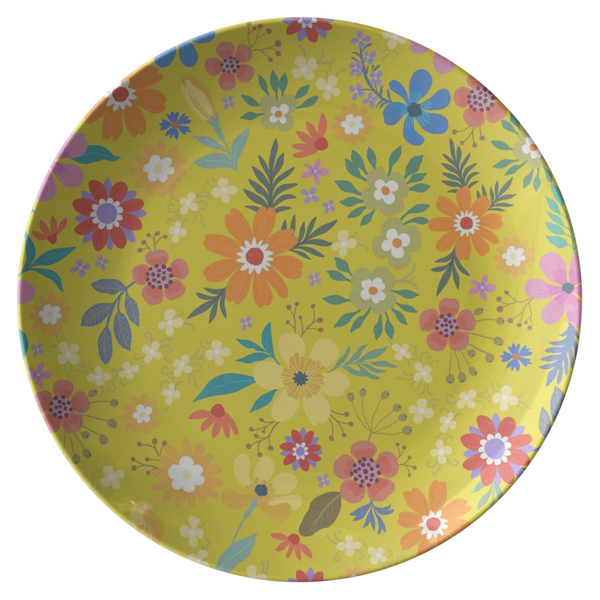 Printed Polymer Dinner Plate - Bohemian Blossoms