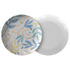 Printed Polymer Dinner Plate - Botanicals in Blue