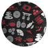 Printed Polymer Dinner Plate - I Dream of Sushi (Black)