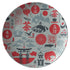 Printed Polymer Dinner Plate - I Dream of Sushi (Grey)