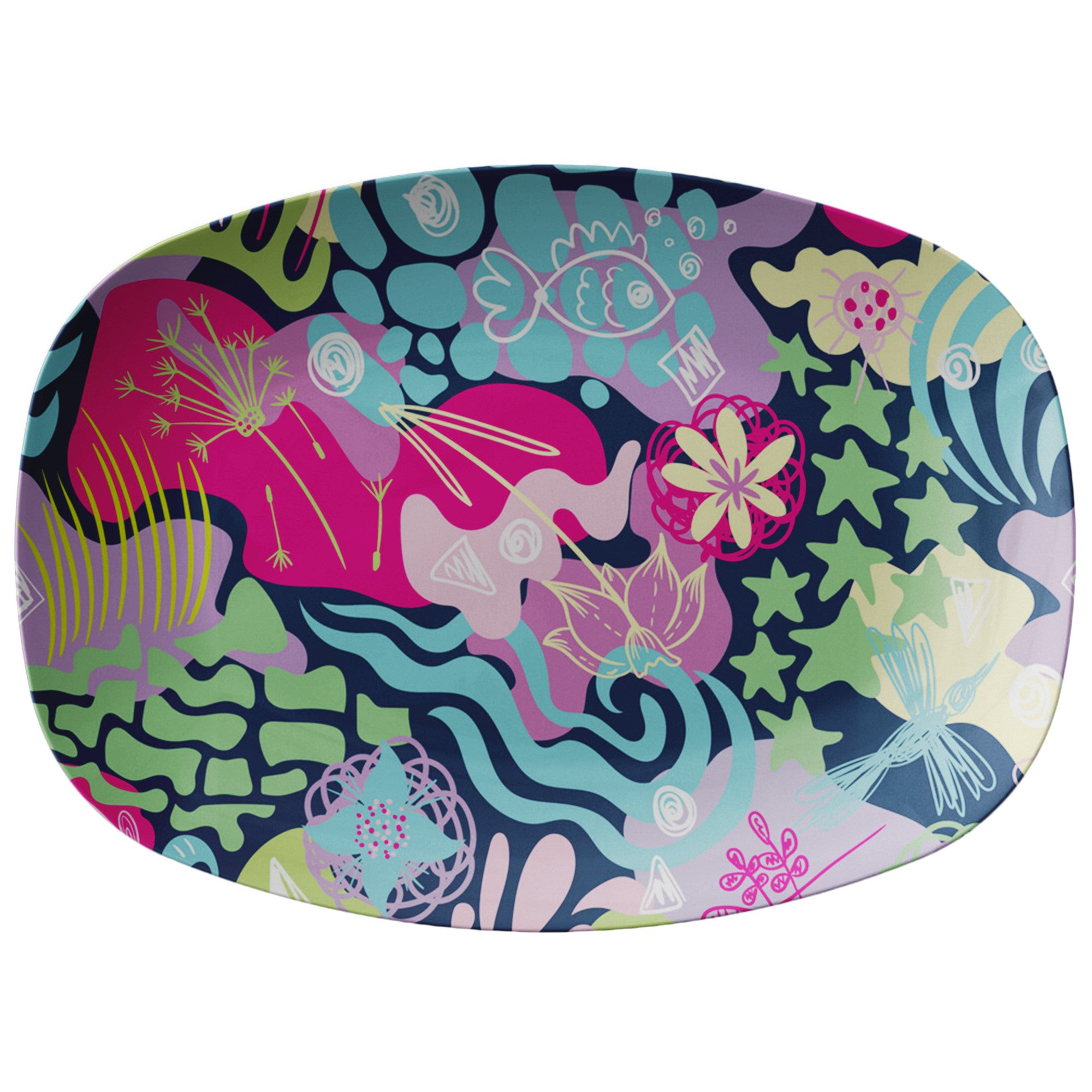Printed Polymer Serving Platter - Doodle Me This
