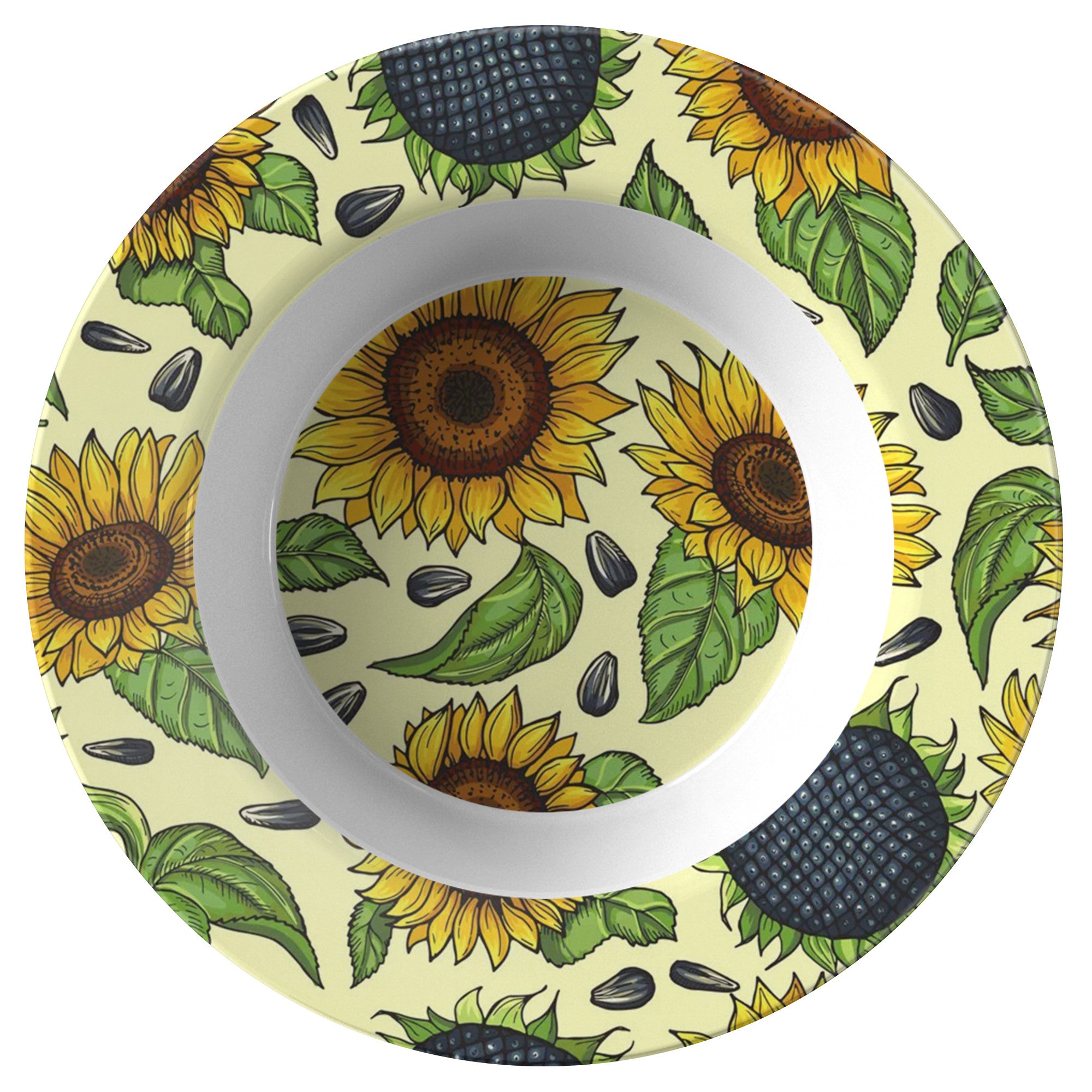 Printed Polymer Soup Bowl - Sunflowers