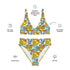 Printed rPET High-Waist Sport Bikini - Animal Print (Style 1)