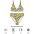 Printed rPET High-Waist Sport Bikini - Animal Print (Style 1)