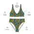 Printed rPET High-Waist Sport Bikini - Animal Print (Style 3)