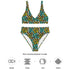 Printed rPET High-Waist Sport Bikini - Animal Print (Style 3)