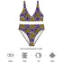 Printed rPET High-Waist Sport Bikini - Animal Print (Style 4)