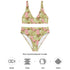 Printed rPET High-Waist Sport Bikini - Botanical Green