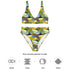 Printed rPET High-Waist Sport Bikini - Paint