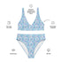 Printed rPET High-Waist Sport Bikini - Whales