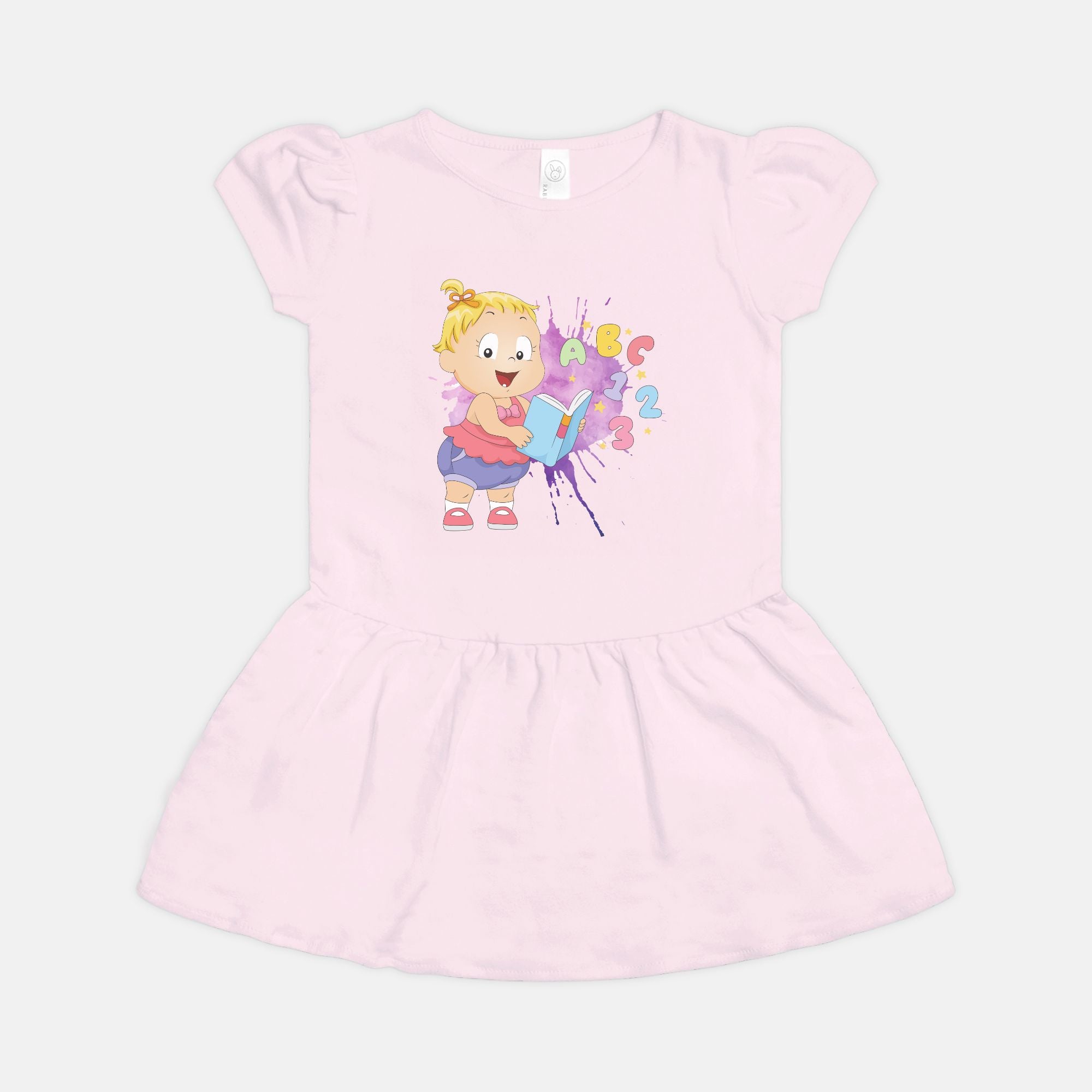 Toddler Ribbed Dress - ABC123