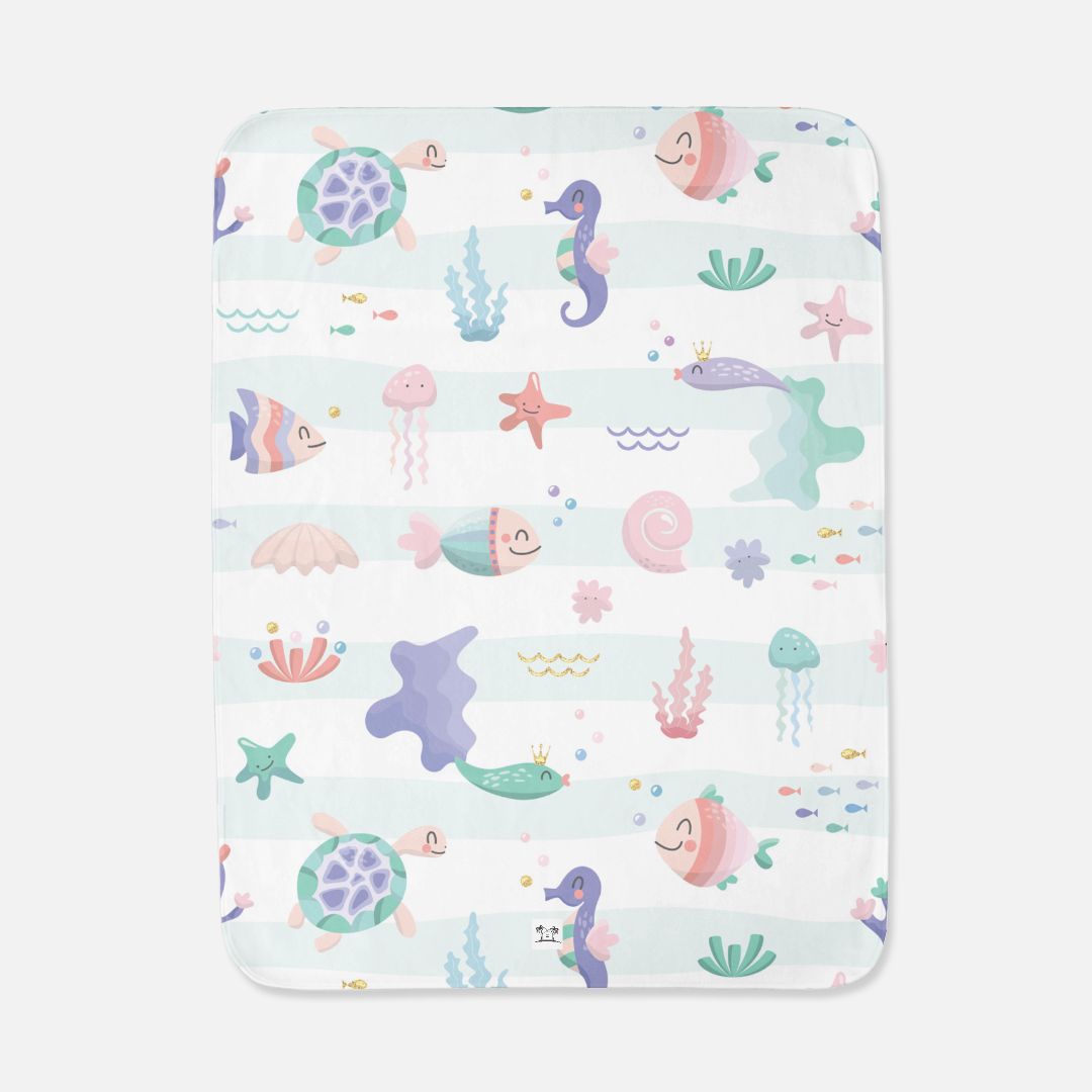 Baby & Toddler Bath Towel - Whimsical Waves