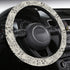 Steering Wheel Cover with Anti-Slip Insert - Vintage Newsprint