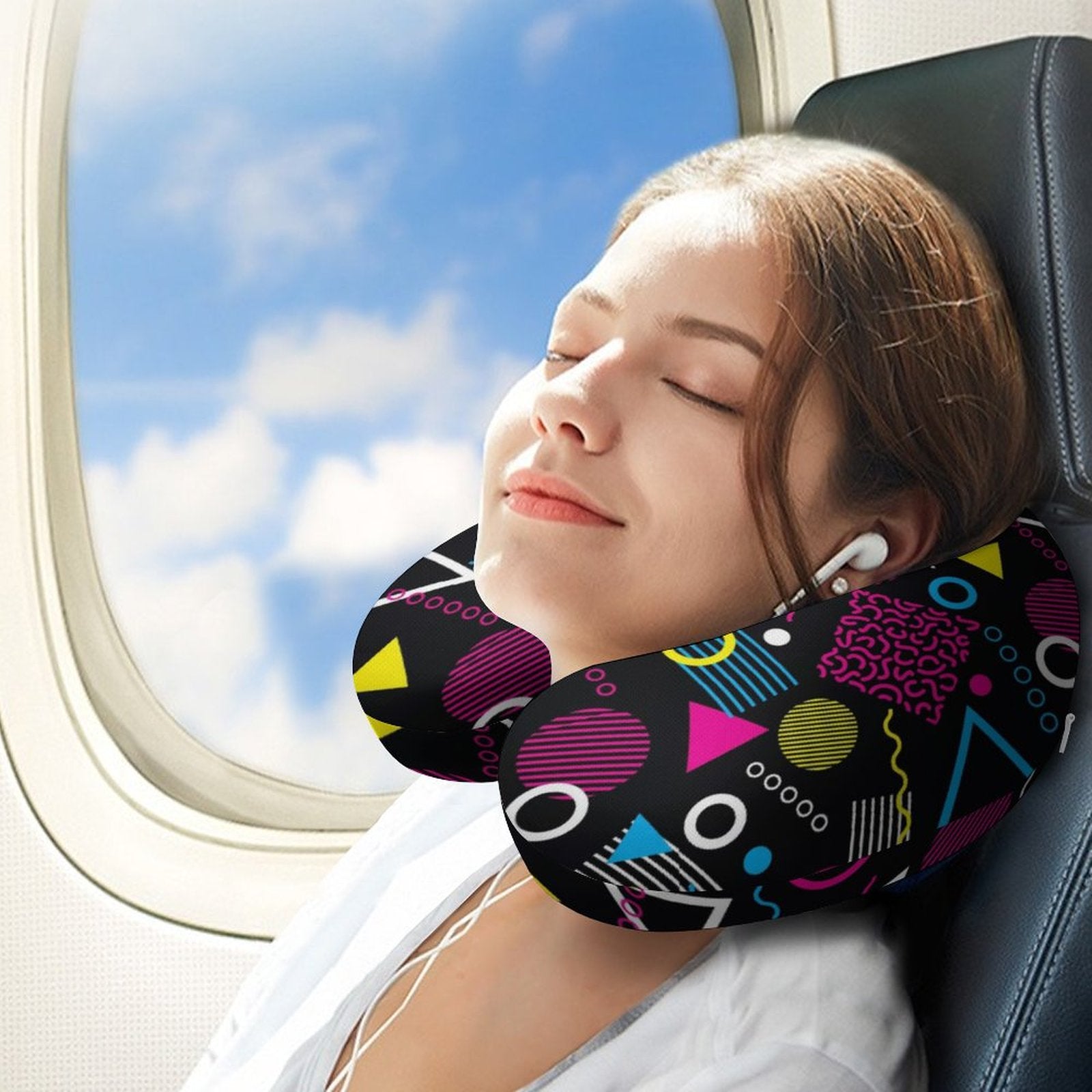 Travel Neck Pillow - 1984 Black