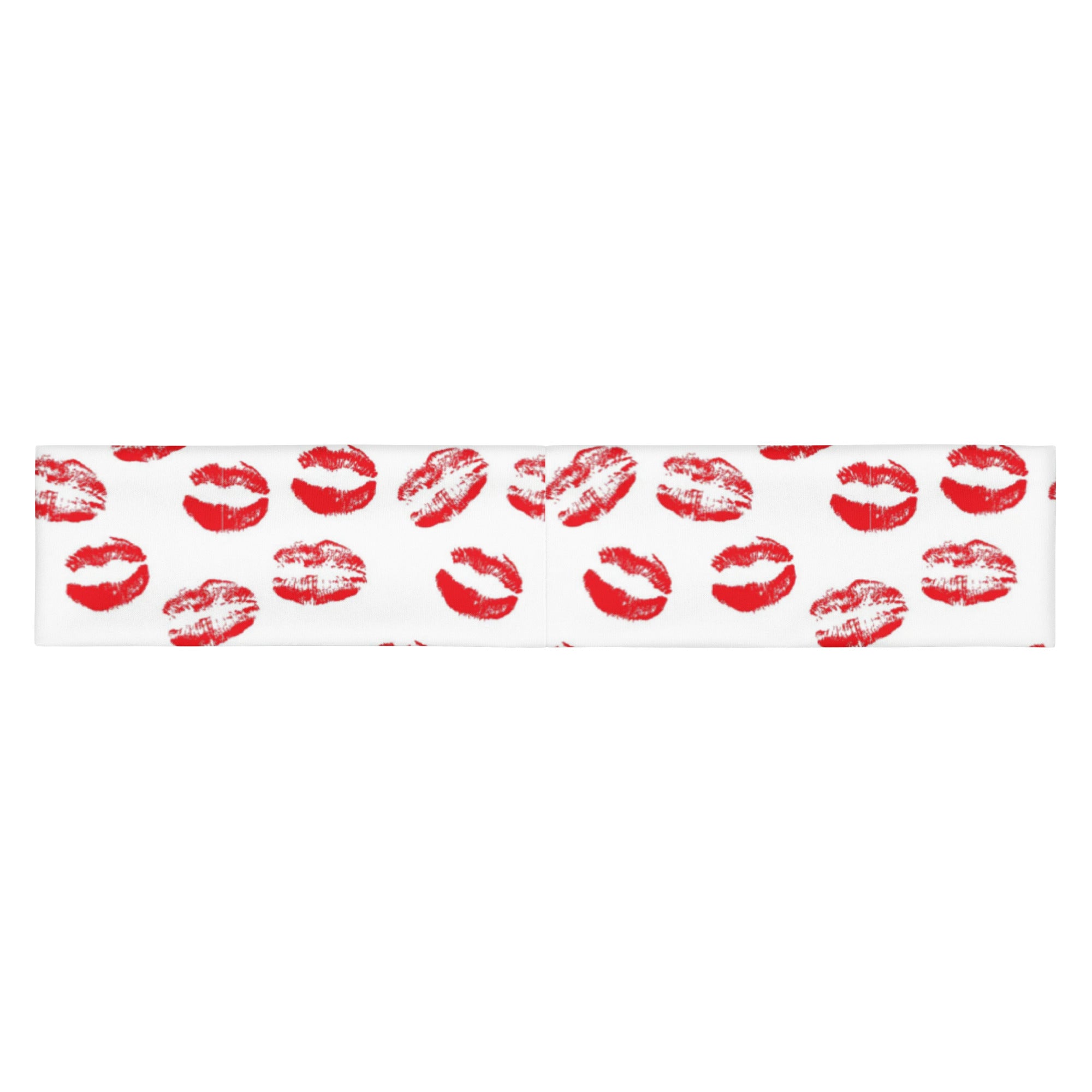 Women's Printed Headband - Lipstick Kisses