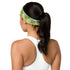 Women's Printed Headband - Pineapples & Plumeria-(Green)