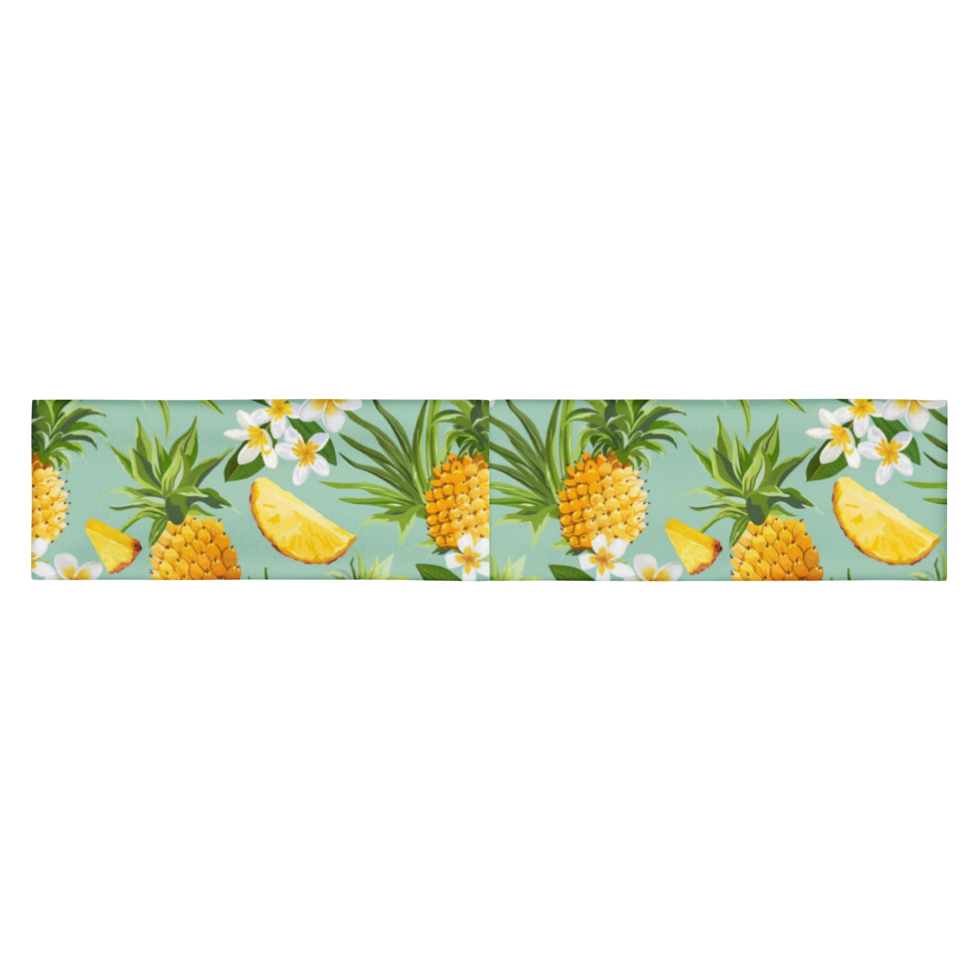 Bandeau imprimé pour femmes - Ananas et Plumeria-(Vert)