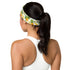 Bandeau imprimé pour femme - Ananas et Plumeria - (Blanc)