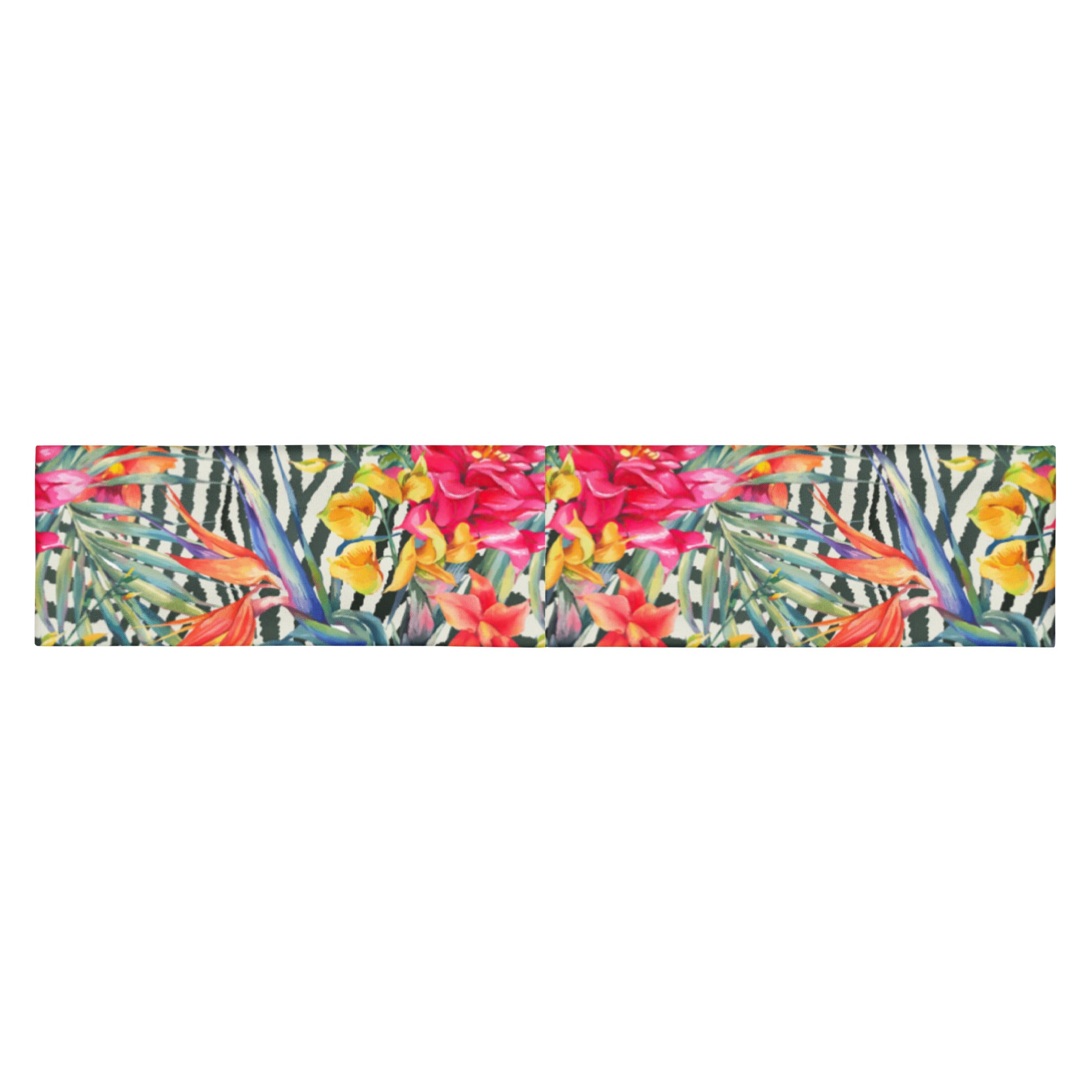 Women's Printed Headband - Bromeliad & Zebra