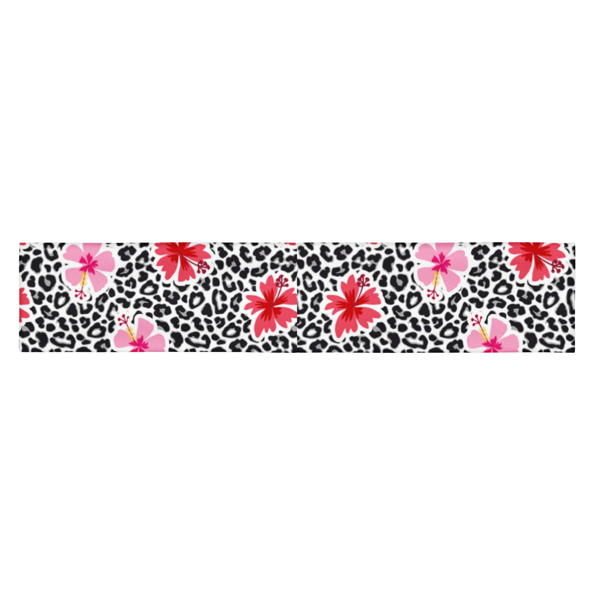 Women's Printed Headband - Hibiscus & Leopard