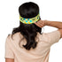 Women's Printed Headband - Tropical Print in Lemon & Lime