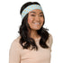 Women's Printed Headband - Blue Gingham Daisies