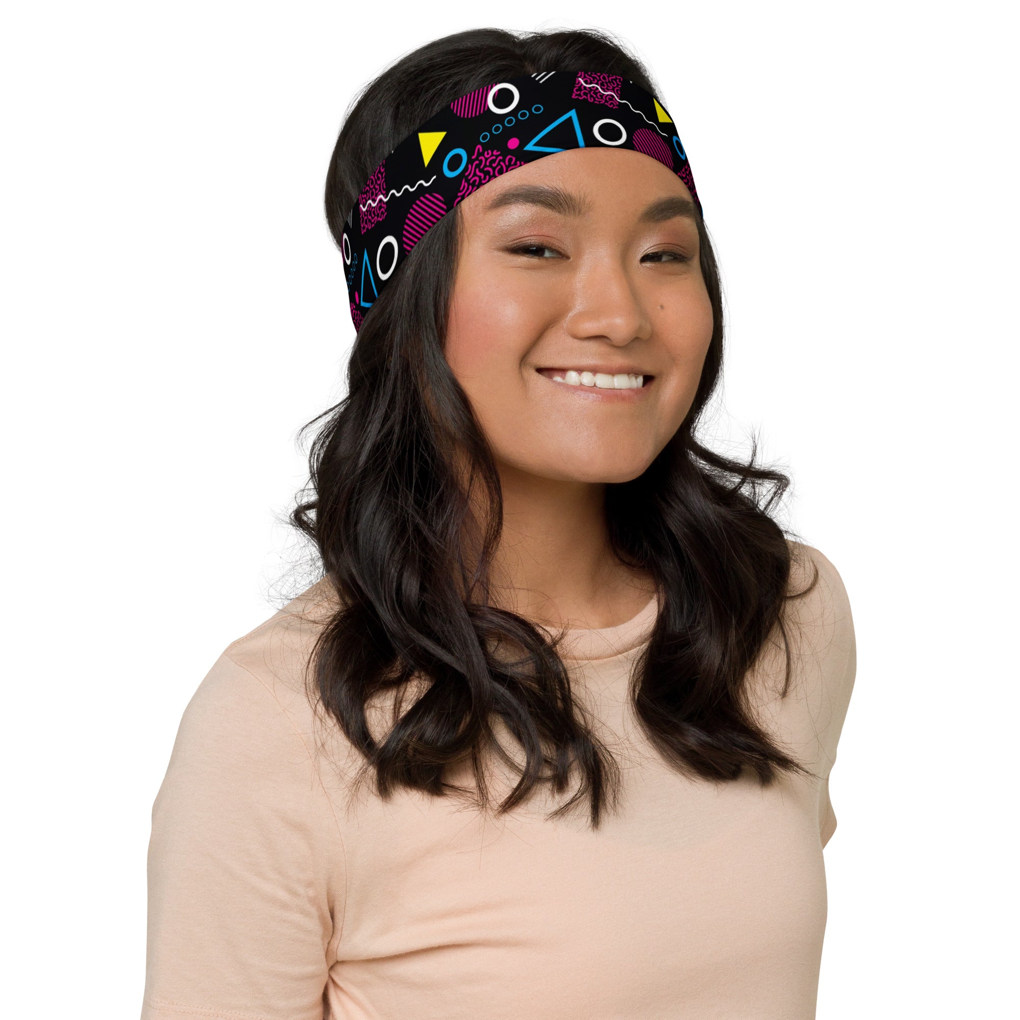 Women's Printed Headband - 1984 Black